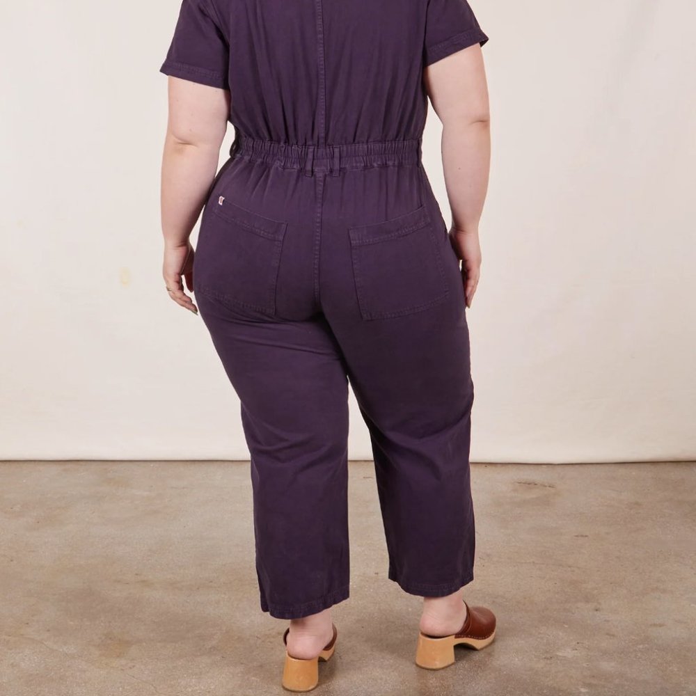 Big Bud Press Short Sleeve Jumpsuit - Nebula Purple - PETITE Small